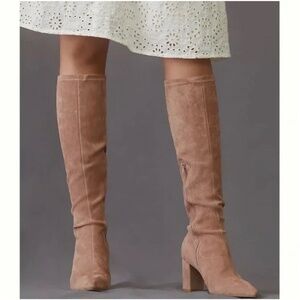 Suede tall boots